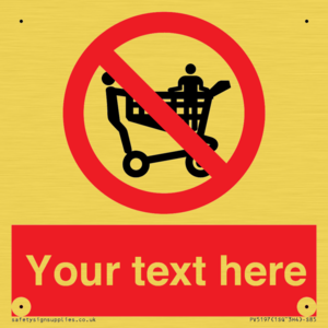 Custom No Climbing on Trolley Sign